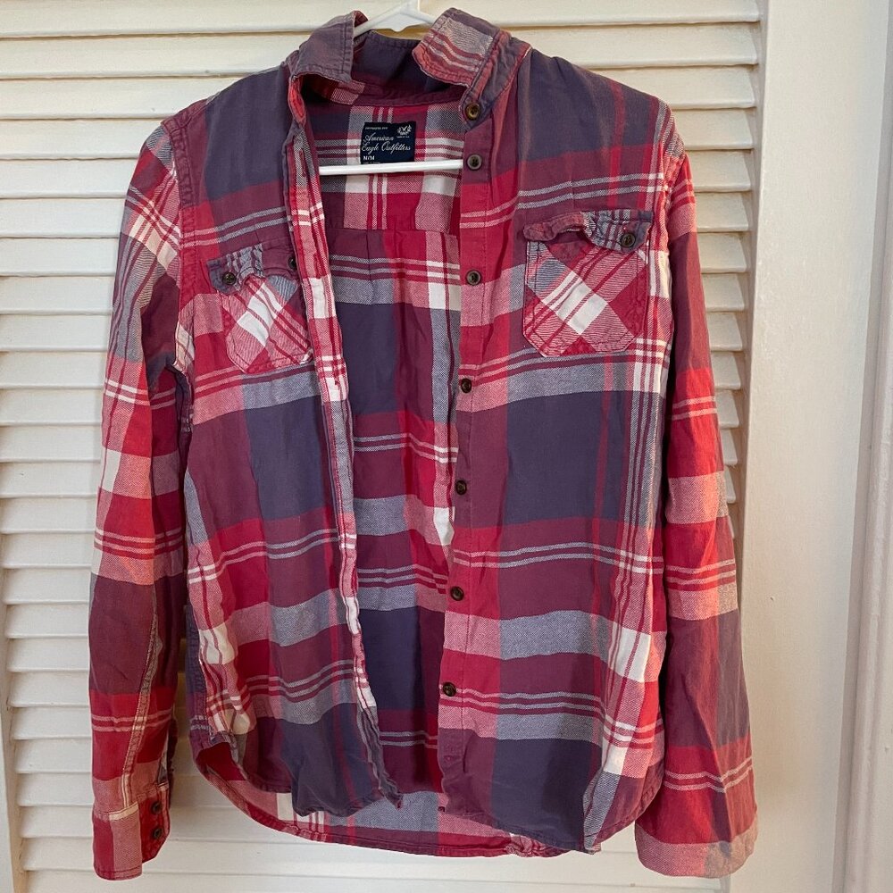 American Eagle Flannel Top